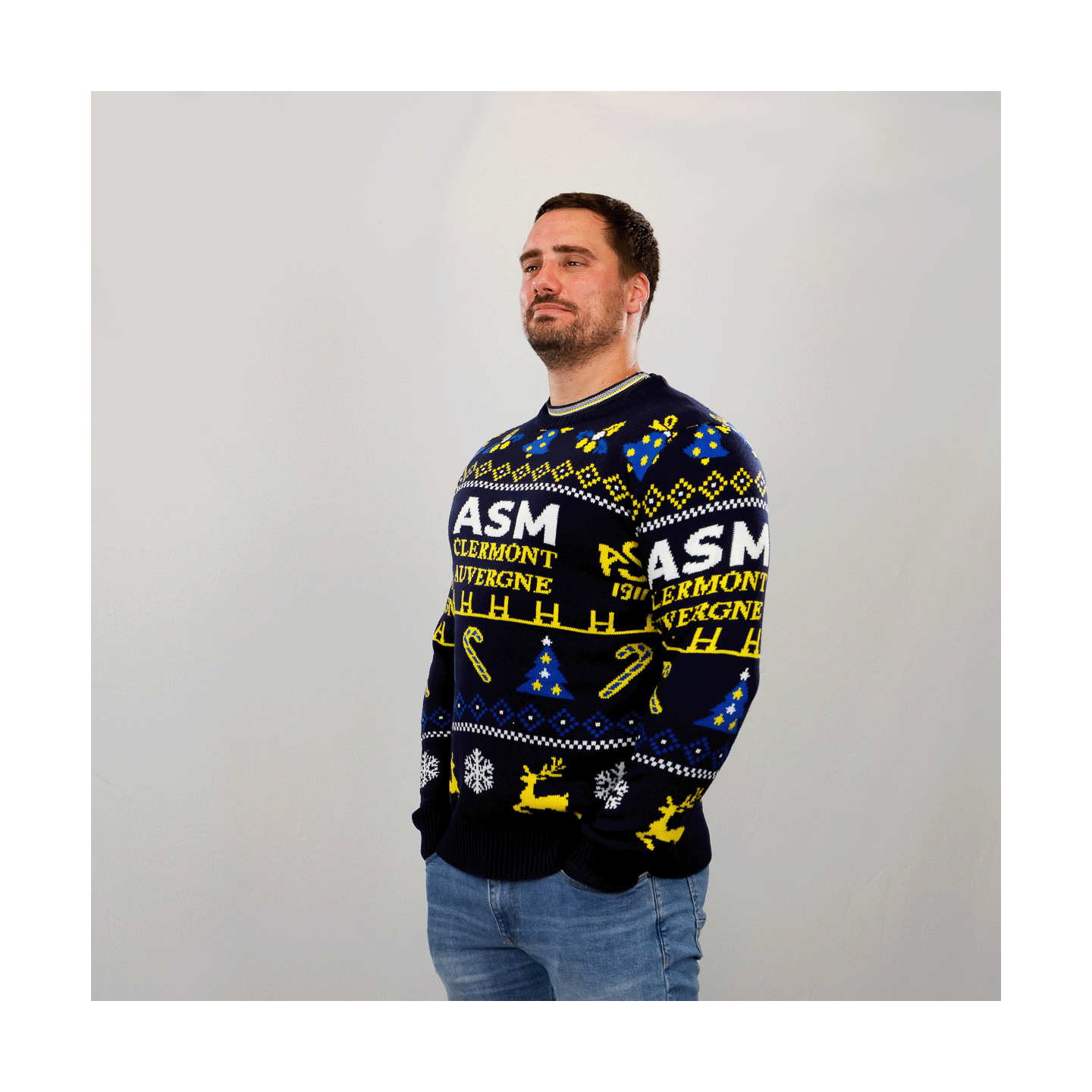 Pull de noël homme 2023 ASM Clermont - Main Image
