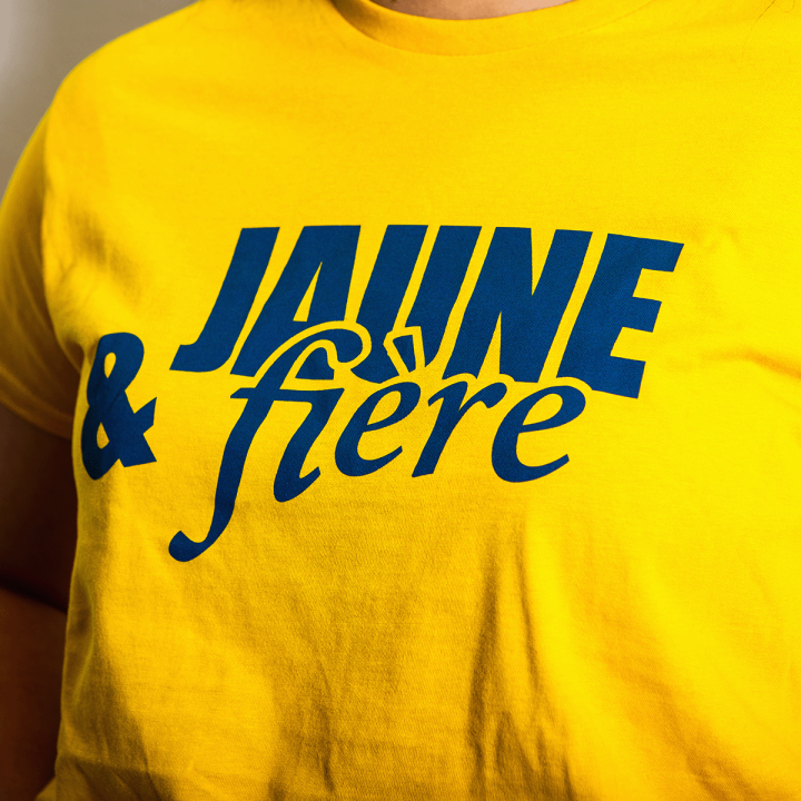 T-shirt Femme Jaune et Fière