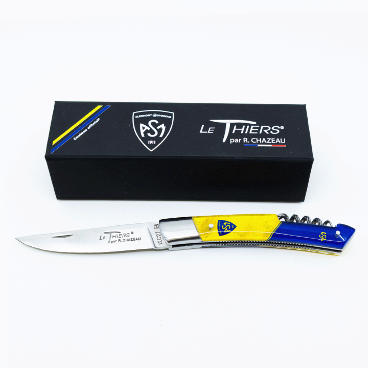 Couteau LE THIERS® avec un manche en résine et tire-bouchon