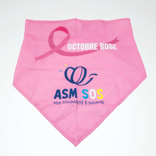 Bandana Octobre Rose ASM SOS