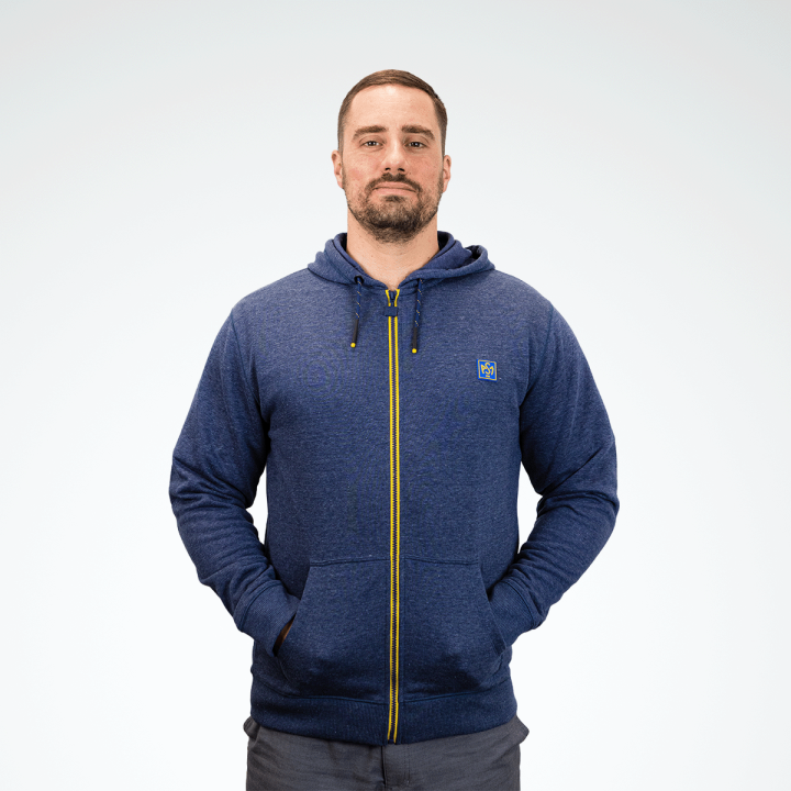 Sweat à capuche zippé homme Orcines