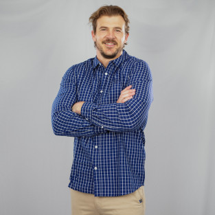 Chemise homme Calson logo brodé