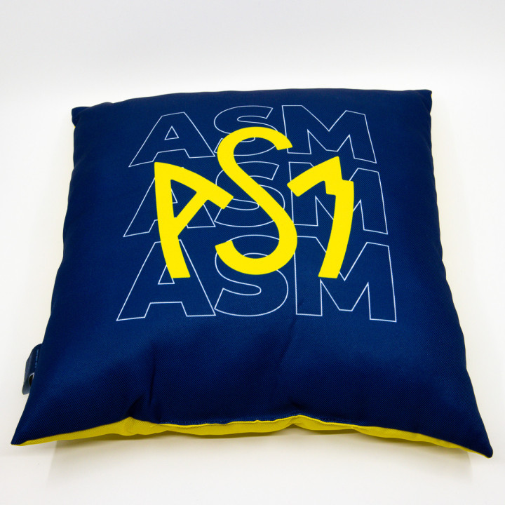 Coussin Jaune et Bleu ASM Clermont