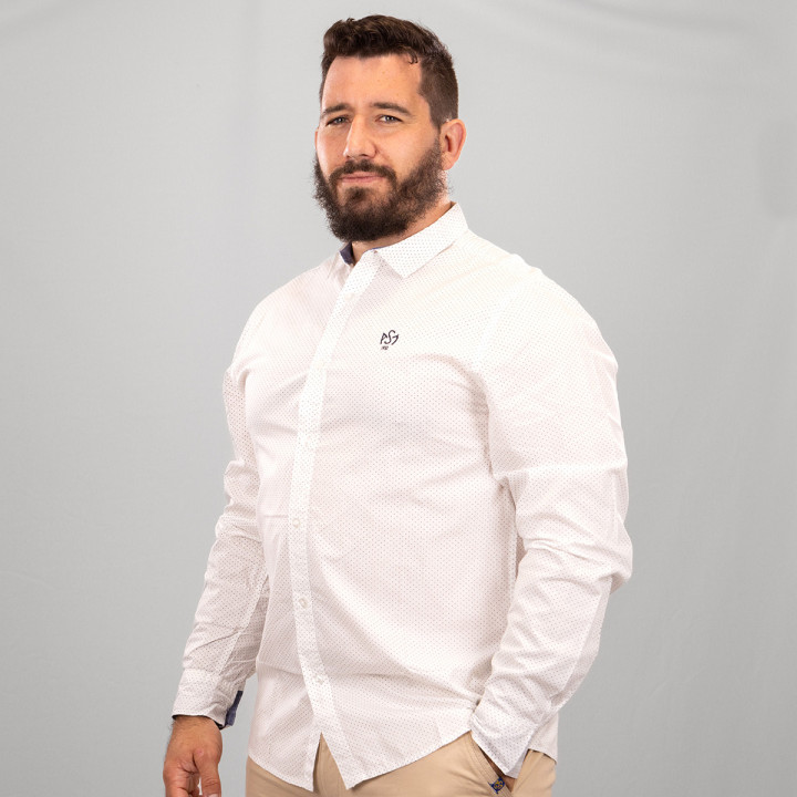 Chemise homme Calson logo brodé ASM Clermont